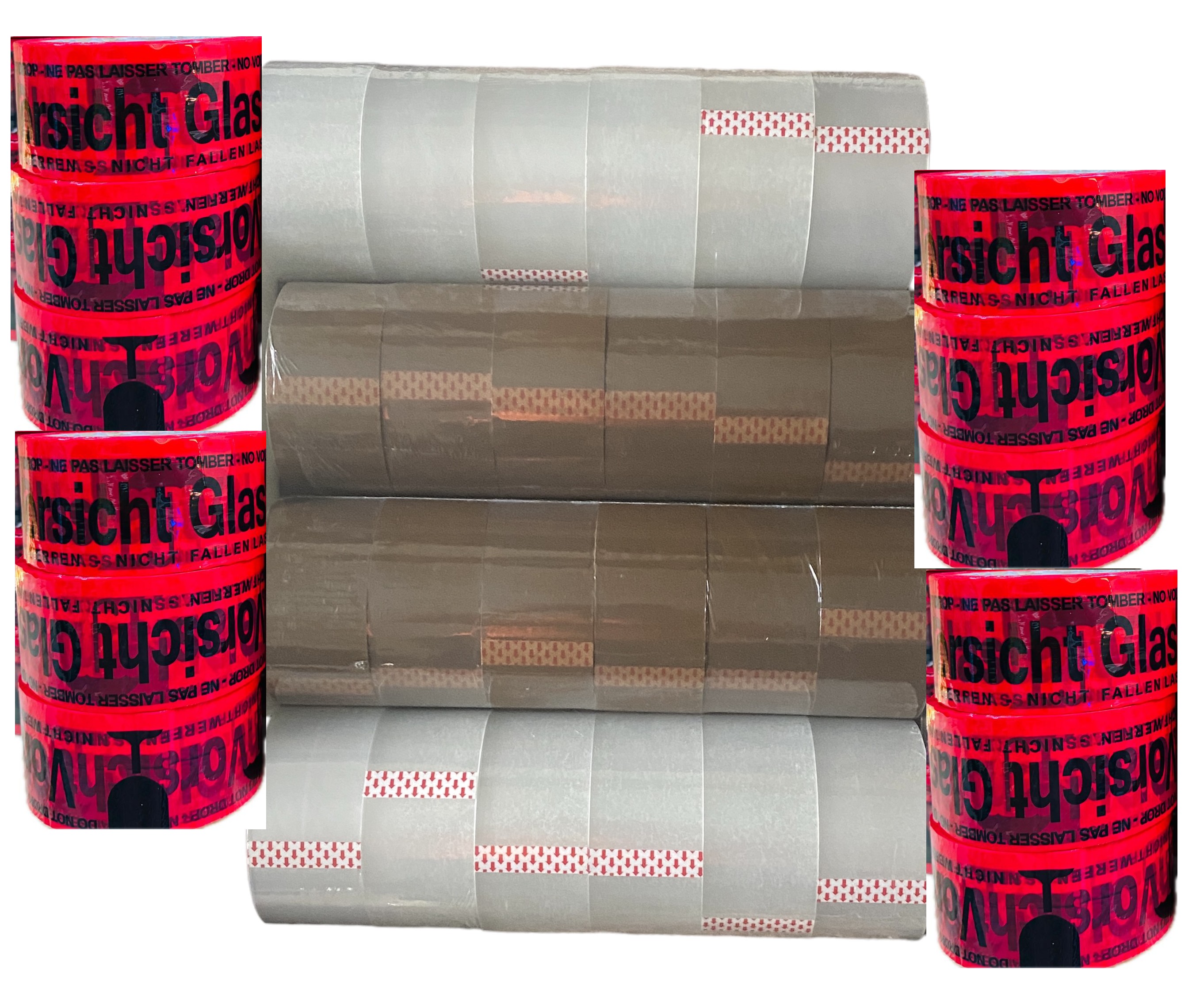 36 Rolle Paket-Klebeband 66m x 48mm Transparent Braun Klar Packband Kartonkleber - Bild 6 von 6